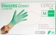 Нітрилові рукавички CEROS Fingers Green (7-8) зелені, 100шт, М - зображення 1
