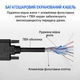 Кабель-переходник HDMI - DVI 1.5 метра для монитора и ПК, HDMI-DVI адаптер, позолоченные контакты, экранированный шнур (копія) - изображение 9