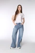 Джинсы wide leg женские M цвет голубой YUKI ЦБ-00292064 - изображение 1