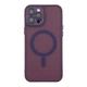 Чохол Premium TPU+PC Magnetic Matte Camera Lens with Magsafe для iPhone 12 Pro Max Dark Purple - зображення 3
