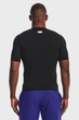 Чоловіча чорна футболка UA HG Armour Comp SS-BLK Under Armour S 1361518-001 - изображение 3