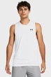 Чоловіча біла майка UA Tech Tank Under Armour M 1382795-100 - изображение 1