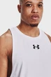 Чоловіча біла майка UA BASELINE COTTON TANK Under Armour M 1361901-100 - зображення 3