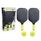 Набір для піклболу з ракеткою та м’ячем AZ1902-1RK (Pickleball) — 2 ракетки 40×20 см + 2 м’ячі 7,3 см, для дітей і дорослих - зображення 9