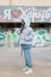 Жіноча зимова куртка пуховик з капюшоном з плащівки Seventeen S-M Блакитний (2000000172835) - зображення 7