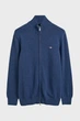Чоловічий синій кардиган CASUAL COTTON ZIP Gant S 8030164 - изображение 5