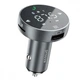 Автомобільний ЗП Proove FM Launcher Sound Sync 30 W (PD+QC3.0) Type-C+USB gray - зображення 1