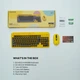Бездротова клавіатура та миша FANTECH Go WK899 MOCHI, BT, 2.4G, Чорно-жовтий - зображення 8