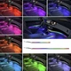 Светодиодная контурная неоновая лента RGB для салона автомобиля, декоративная подсветка торпеды (91200) - изображение 11