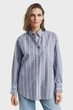 Жіноча блакитна сорочка у смужку OS STRIPED CLASSIC OXFORD Gant 38 4300525 - изображение 1