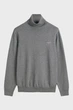 Чоловічий сірий гольф CLASSIC COTTON ROLLERNECK Gant XXL 8030563 - изображение 8