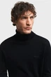 Чоловічий чорний вовняний гольф EXTRAFINE MERINO WOOL TURTLENECK Gant XXL 8050207 - изображение 4