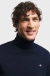 Чоловічий темно-синій гольф ROLLNECK Gant S 8060070 - изображение 4