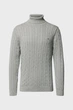Чоловічий сірий гольф COTTON CABLE TURTLE NECK Gant XXXL 8050607 - изображение 1