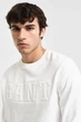 Чоловічий білий світшот EMBOSSED C-NECK Gant M 2015085 - изображение 4