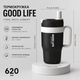 Термокружка Good Life 620 мл, нержавеющая сталь 304, Черный матовый - изображение 3
