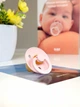 Соска пустышка BIBS Colour Latex Round (круглая) – Blossom, 2й размер 6-18месяцев - изображение 3