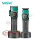 Комплект VGR 2 в 1 V-885 S2 GREEN аккумуляторная машинка для стрижки (clipper) и триммер - изображение 7