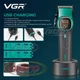 Комплект VGR 2 в 1 V-885 S2 GREEN аккумуляторная машинка для стрижки (clipper) и триммер - изображение 8