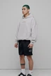 Чоловіче сіре худі Oversized Universe H GOTS Preach S 206271 - зображення 2