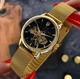 Класичний жіночий годинник Awarder 028-3D Де би не була Gold-Black - изображение 2
