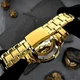 Класичний чоловічий годинник Awarder 022 Gold-Black Automatics Metall Не Забуду Дім - изображение 4