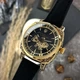 Жіночий наручний годинник Awarder 021-3D Де би не була Gold-Black-Black Leather - изображение 2