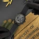 Чоловічий годинник Awarder 017 Тризуб срібло Black - изображение 2