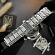 Чоловічий наручний годинник Awarder 022-3D Де би не був Silver-Black Steel - изображение 9