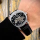 Класичний чоловічий годинник Awarder 022Automatics Не Забуду Дім Silver-Black - изображение 4