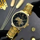 Класичний чоловічий годинник Awarder 022 Gold-Black Mechanic Metall Не Забуду Дім - изображение 2