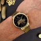 Класичний чоловічий годинник Awarder 022 Gold-Black Mechanic Metall Не Забуду Дім - изображение 3