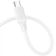 Кабель Borofone BX115 Lotto Data Cable Type-C to Type-C, 60 Вт (20V/3A), силіконова опльотка, 1 м, передача даних White - зображення 3