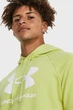 Чоловіче жовте худі UA Rival Fleece Logo HD Under Armour XXL 1379758-743 - изображение 4
