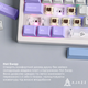 Бездротова механічна клавіатура Ajazz AK980 V2 Maillard switches Purple White Blue (AK980-V2-M-PWB) - изображение 13