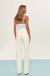 ДЖИНСИ WIDE LEG МОЛОЧНИЙ З НЕОБРОБЛЕНИМ НИЗОМ WL614 2603105352138 38 Молочний - изображение 5
