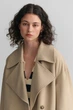 Жіночий бежевий плащ OVERSIZED FLUID Gant M 4751090 - изображение 4