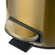 Відро для сміття з педаллю та плавним закриттям Mixxus Ellipse-TC0205 Brushed Gold 5л MI8400 - зображення 3