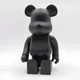 Дизайнерская игрушка Беарбрик 28 см чёрный. Статуэтка Bearbrick 400% Black. Bearbrick - изображение 8
