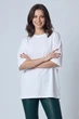 Жіноча футболка оверсайз біла - VAMPASUE - L/XL - 500003 - изображение 1