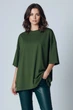 Жіноча футболка оверсайз хакі - VAMPASUE - L/XL - 500035 - изображение 1