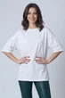 Жіноча футболка оверсайз біла - VAMPASUE - L/XL - 500003 - изображение 3