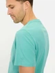 Футболка хлопковая длинная мужская Camel Active T-Shirt 1/2 Arm 409700-5T02-71 L Бирюзовая с принтом (4064478972166) - изображение 5
