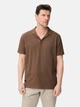 Поло длинное мужское Camel Active Polos 1/2 sleeves 409920-7P60-26 L Коричневое (4063366243579) - изображение 1