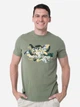 Футболка хлопковая длинная мужская Camel Active T-Shirt 1/2 409700-5T17-34 S Темный хаки (4064478973705) - изображение 1