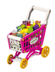 Детская тележка Супермаркет с продуктами 60 элементов Розовый - изображение 1