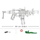 Конструктор оружие Пистолет-пулемёт SMG-45Ss Sluban Model Bricks 715 деталей - изображение 3