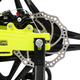 Детский велосипед 18 дюймов 5-8 лет с дополнительными колесами и дисковыми тормозами Corso Revolt Желтый - изображение 4