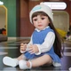 Большая Кукла Реборн девочка в жилетке и шапочке Reborn Аксессуары TK Group 50 см - изображение 4