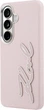 Чохол Karl Lagerfeld Grained Signature Metal Resin Logo для Samsung Galaxy S26 Pink (KLHCS26SPGFKSRSP) - зображення 3